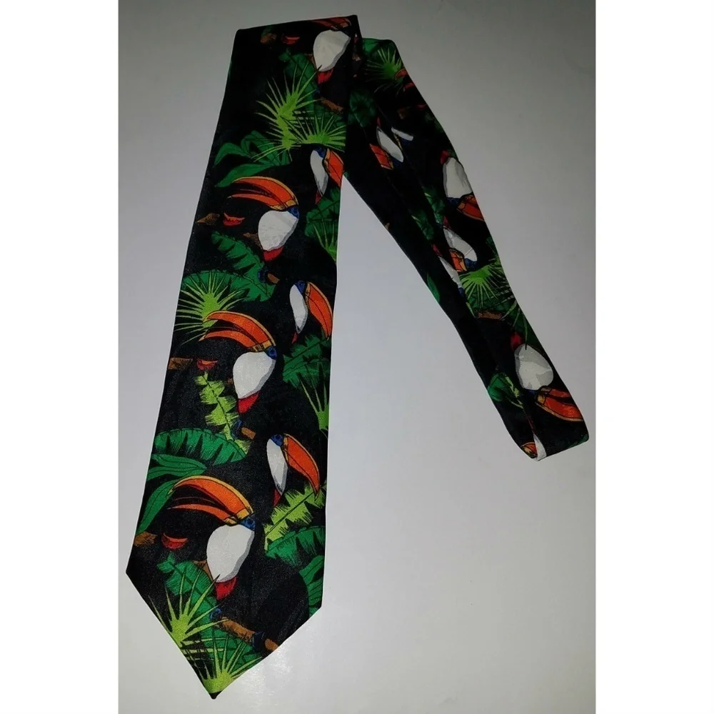 Toucans Birds Surrey Neck Tie 57